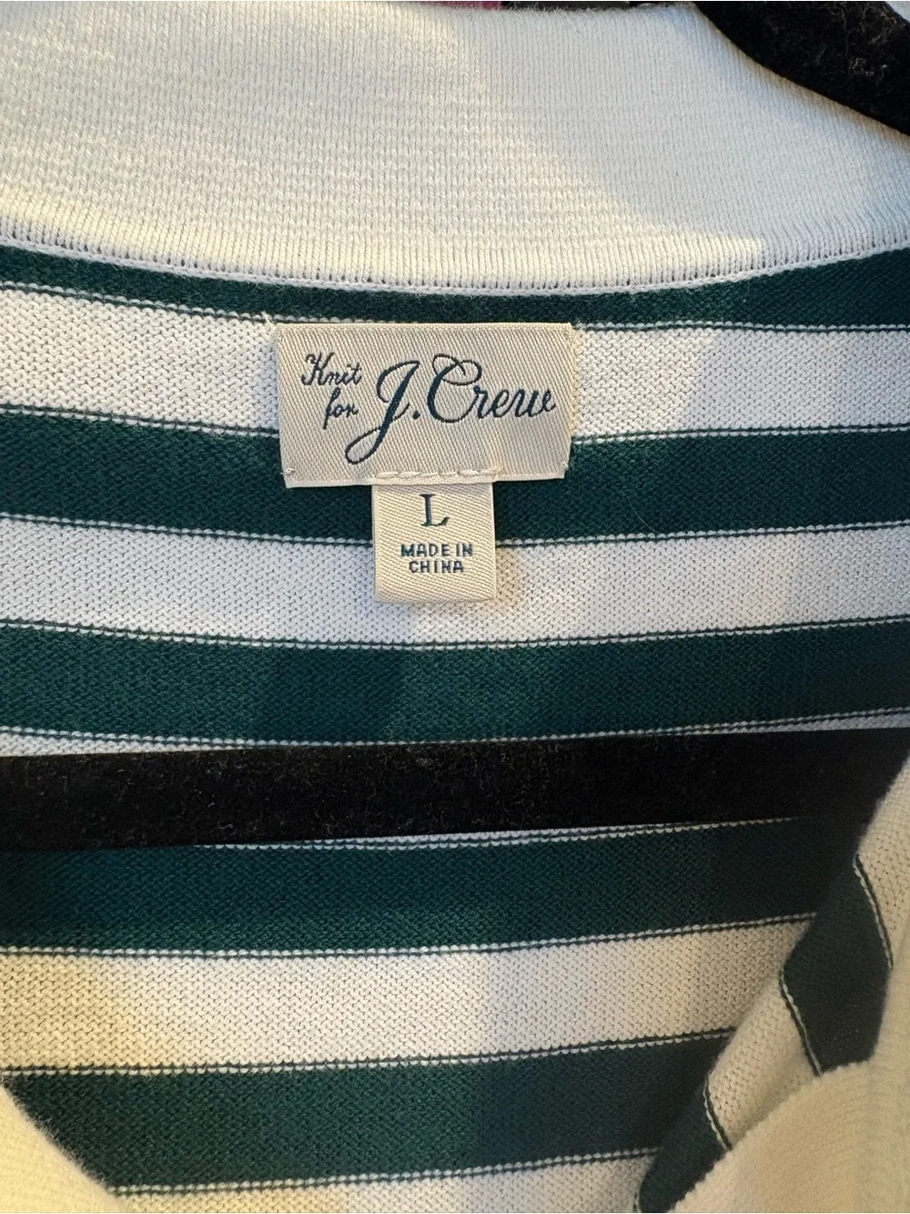 J. Crew Heritage Men’s Size Large Polo Striped Sweater